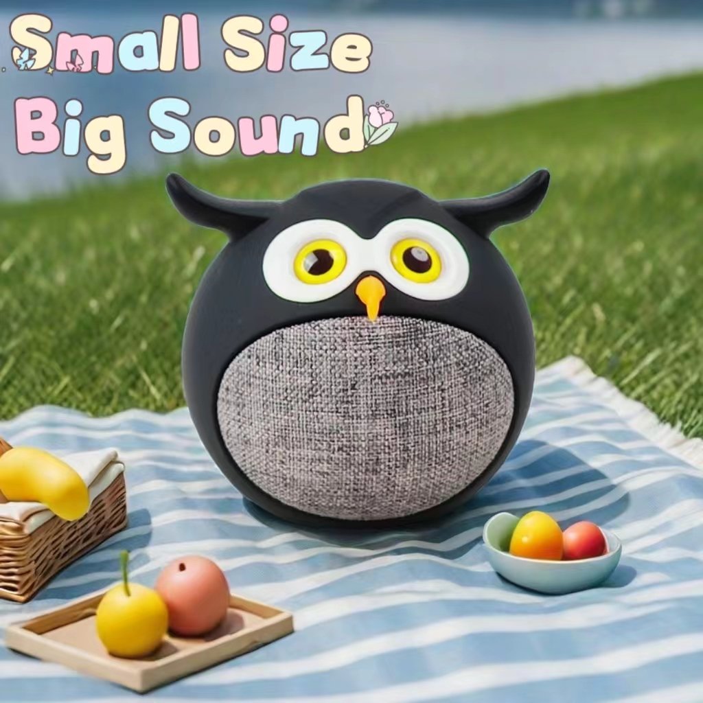 Hot Selling Owl Portable Mini BT Animal Cartoon Speaker with TWS and Hands-free functions in Powerful Sound Wireless Gifts