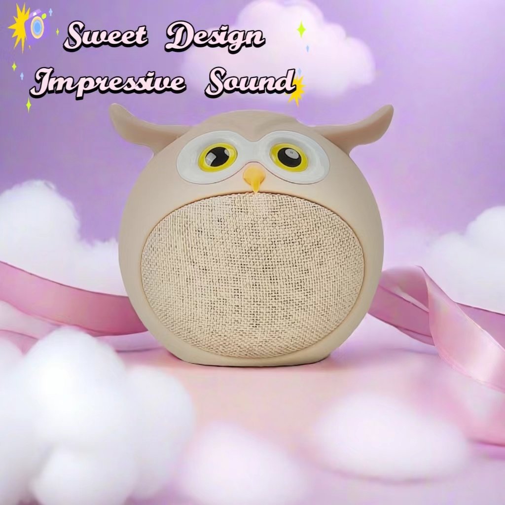 Hot Selling Owl Portable Mini BT Animal Cartoon Speaker with TWS and Hands-free functions in Powerful Sound Wireless Gifts