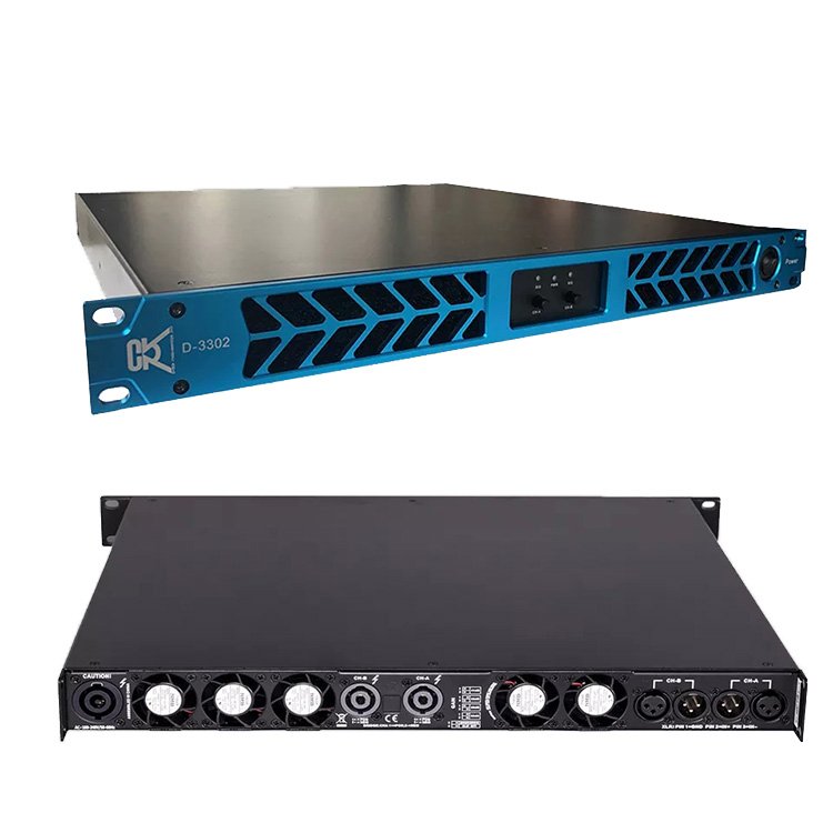 Hot Sale CVR Powerful Amplify 4 Channel Class D 1U Big Power Sound Audio Equipment Dj Party Amplifiers