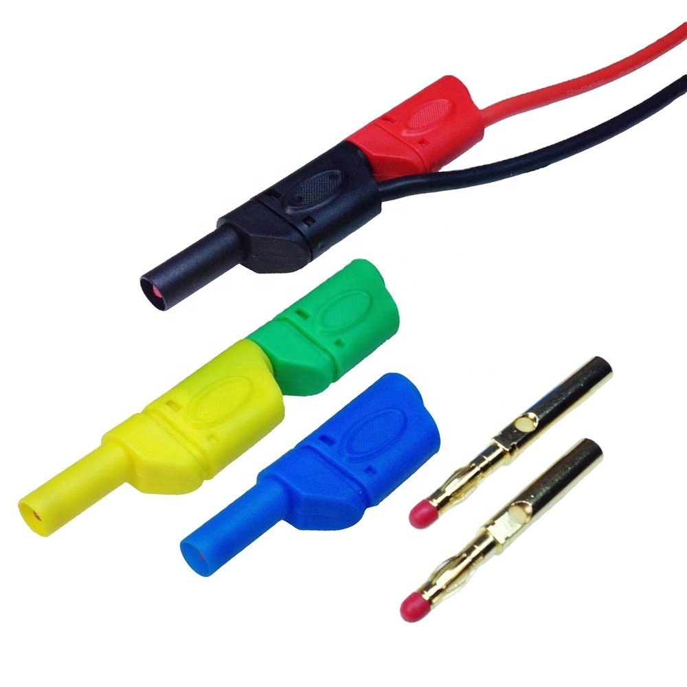 High pressure 32A 600V Seal Insulated Safety protection 4mm Banana Plug 54mm 5 color