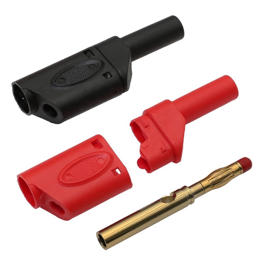 High pressure 32A 600V Seal Insulated Safety protection 4mm Banana Plug 54mm 5 color