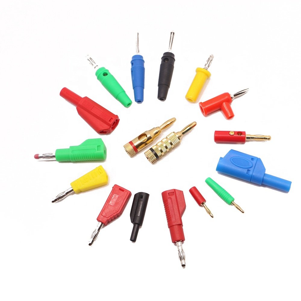 High pressure 32A 600V Seal Insulated Safety protection 4mm Banana Plug 54mm 5 color
