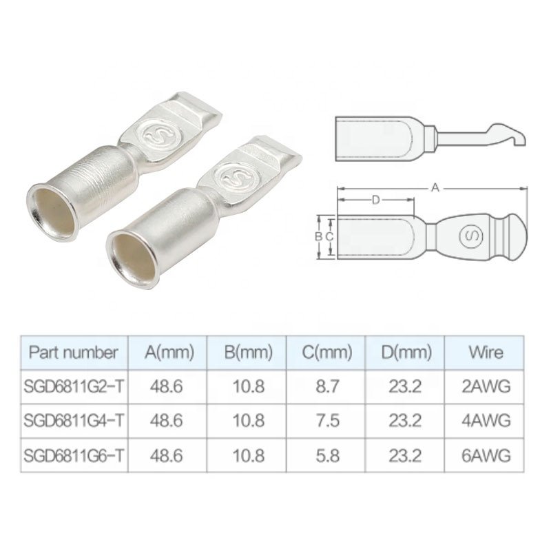 50A 600V High Current Gray Anderson Powerpole Style Power Connector Plug