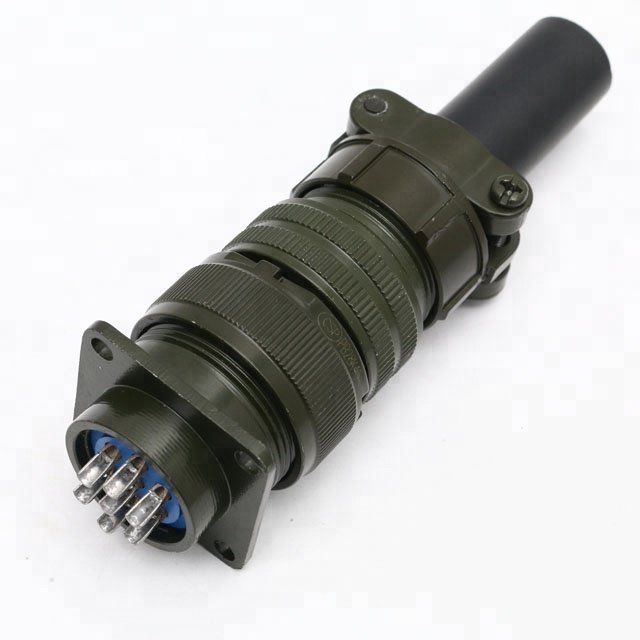 PB28 circular cable table connector 7 pin male cable inline waterproof connectors