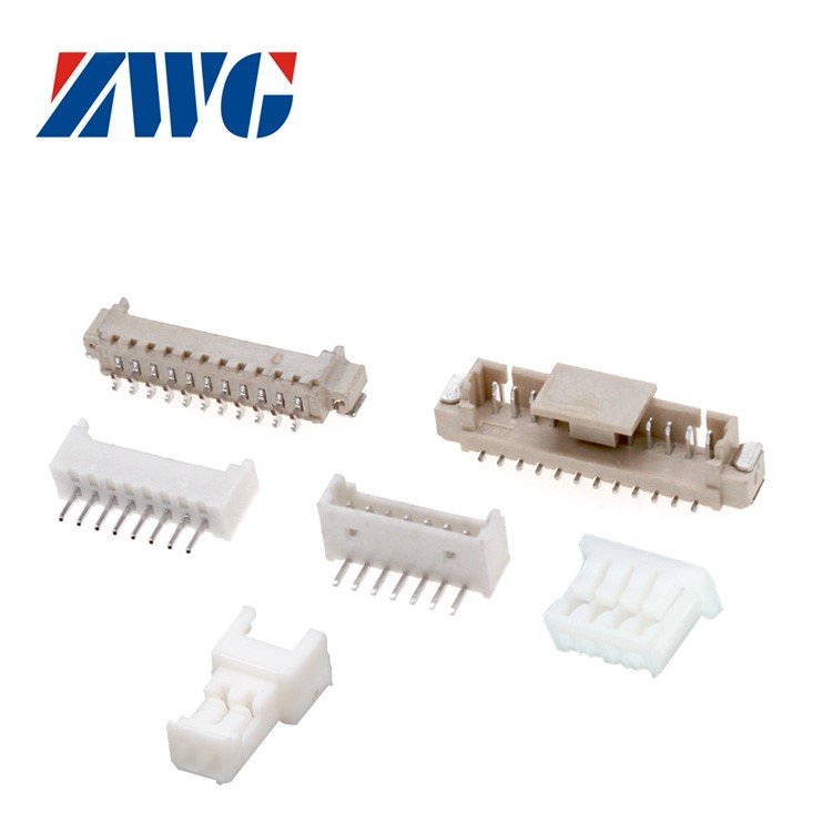 ZWG 1.25mm Pitch Wire-to-Board Receptacle Housing Connector electro scooter JST MOLEX SMT Factory supply 2-16Pin connector
