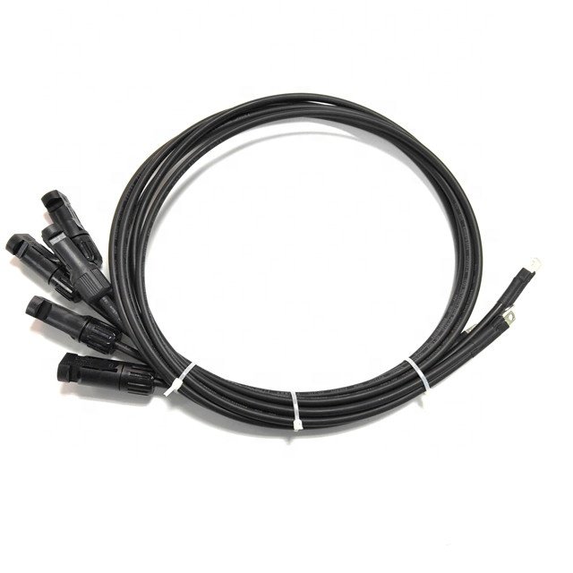 SeanRo copper solar panel cable solar pv connector cable solar panel extension cables