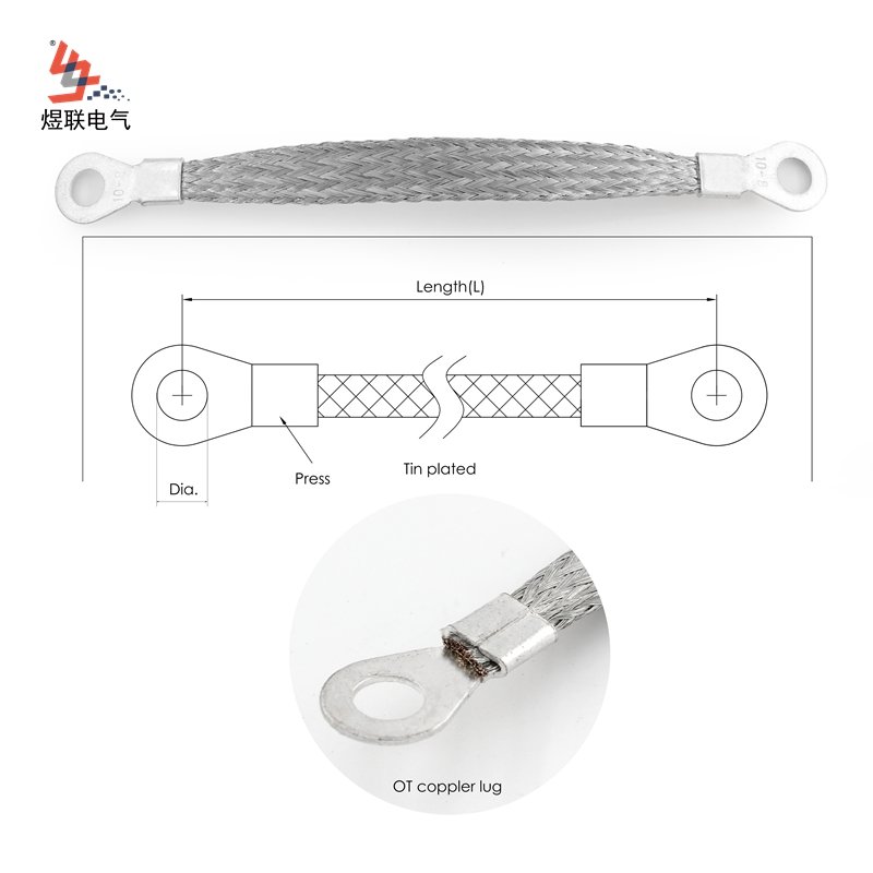 L200 Flexible Braided Copper Connector Flat Connector White Automotive New Power & New Energy Car Female Connector 8 Pin CN;ZHE