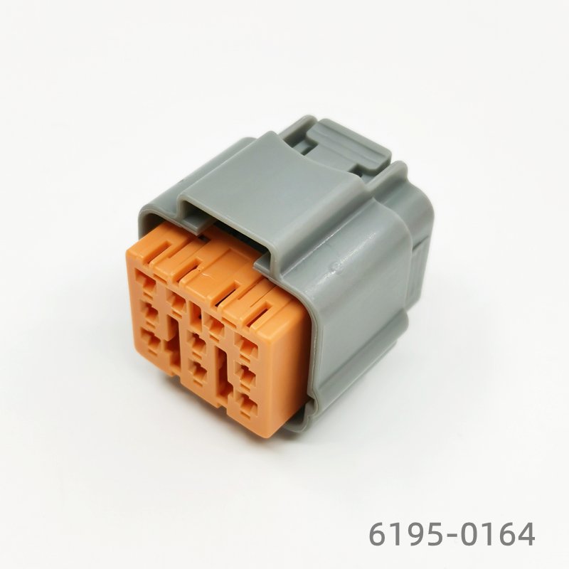 Manufacture Waterproof Connector 6195-0164 Wire to Wire process Automotive Accessory 10 Pin Gray Female Housing for Sale