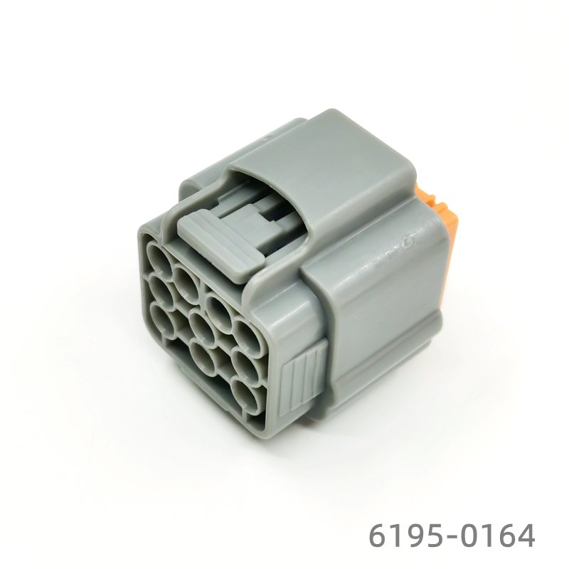 Manufacture Waterproof Connector 6195-0164 Wire to Wire process Automotive Accessory 10 Pin Gray Female Housing for Sale