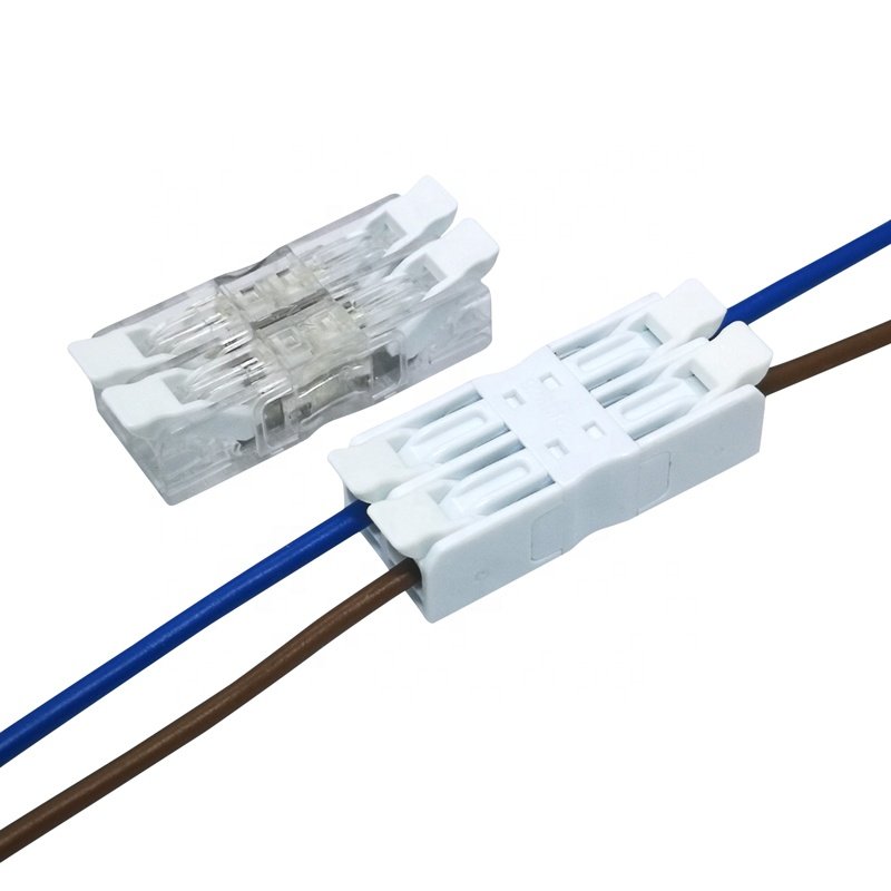 Openwise wire to wire connector plastic spring terminal block with Lever 2 pole 600V for building wiring 928M-2