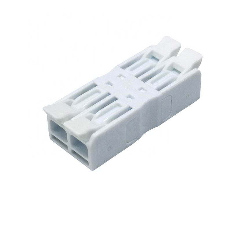 Openwise wire to wire connector plastic spring terminal block with Lever 2 pole 600V for building wiring 928M-2