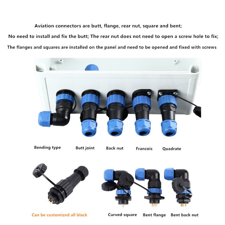 Aviation connectorSD28 Bent rear nut Aviation plug socket Male Female IP68 waterproof connector
