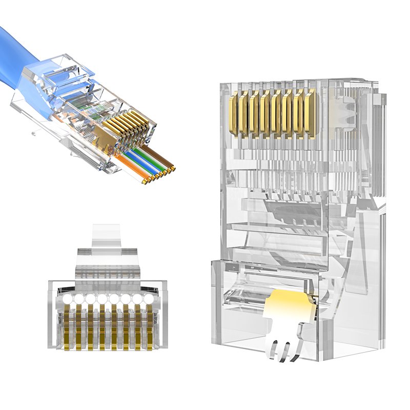 Factory Price Cat6 Unshielded Rj45 Plug Modular Utp Cat6 8p8c Plug Rj45 Connector