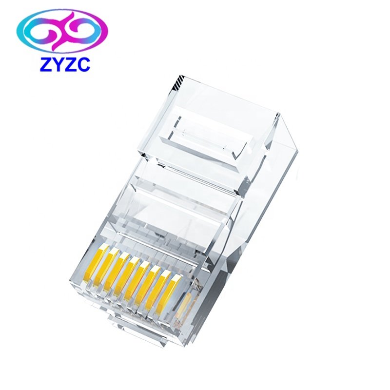 RJ45 Male Connector Cat6 UTP Pass Through RJ45 Connectors