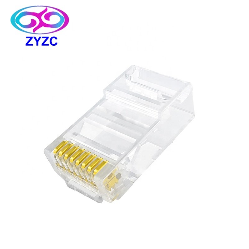 RJ45 Male Connector Cat6 UTP Pass Through RJ45 Connectors