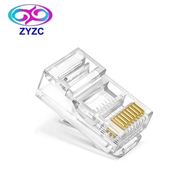 RJ45 Male Connector Cat6 UTP Pass Through RJ45 Connectors