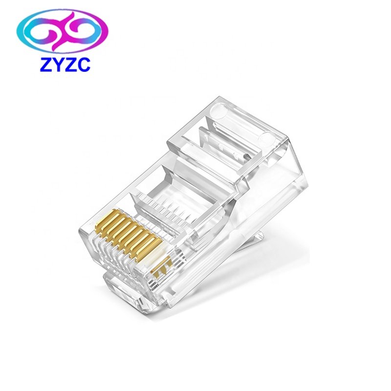 RJ45 Male Connector Cat6 UTP Pass Through RJ45 Connectors