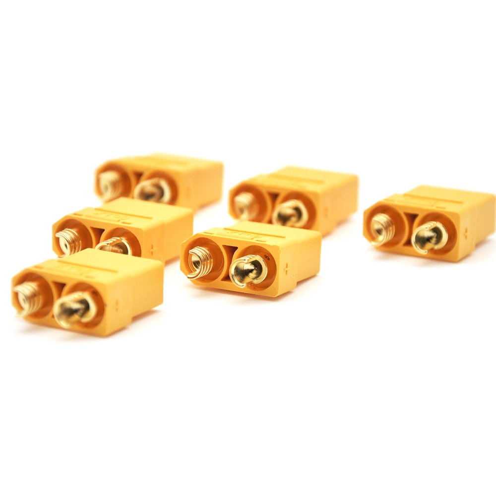 Amass XT90 Anti Spark Connector XT60 Yellow XT60 Antiskid T-plug Connectors For Battery