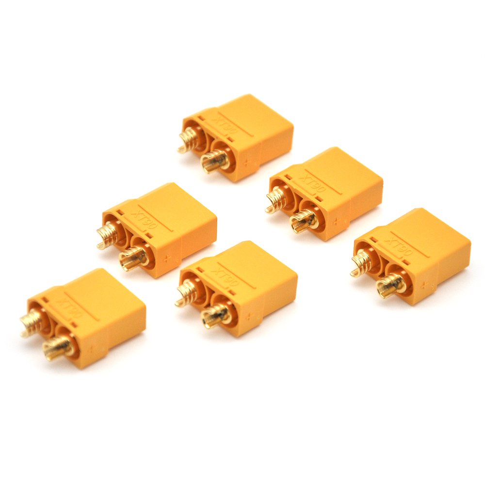 Amass XT90 Anti Spark Connector XT60 Yellow XT60 Antiskid T-plug Connectors For Battery