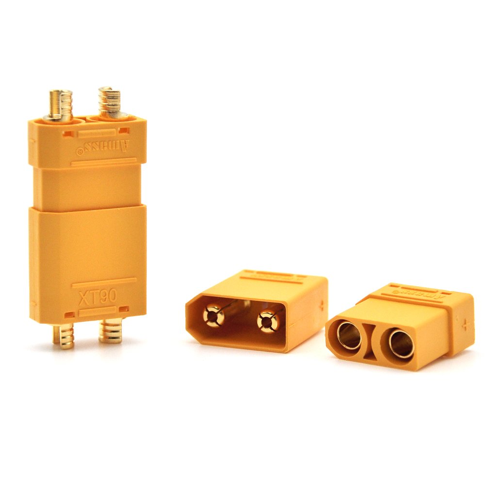 Amass XT90 Anti Spark Connector XT60 Yellow XT60 Antiskid T-plug Connectors For Battery