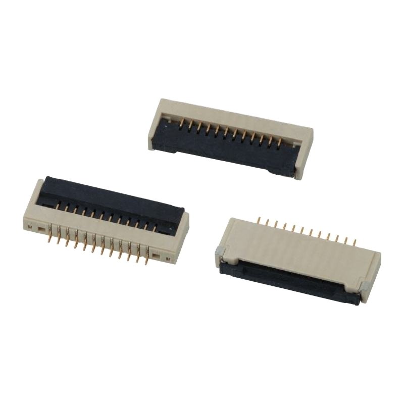 1.0-17 Series 1.0mm pitch H=2.4 ZIF SMT Dual Bottom Contact flip FPC/FFC connectors