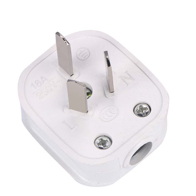 Australia 3 Pole 10A 16A Male AU Wiring Plug China New Zealand Power Strip Connector Re-wirable Cable Convert Plug 250V White