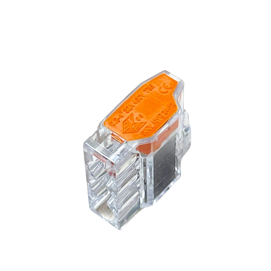 5 Pin Compact Push in wire connector for wiring up to 4mm2