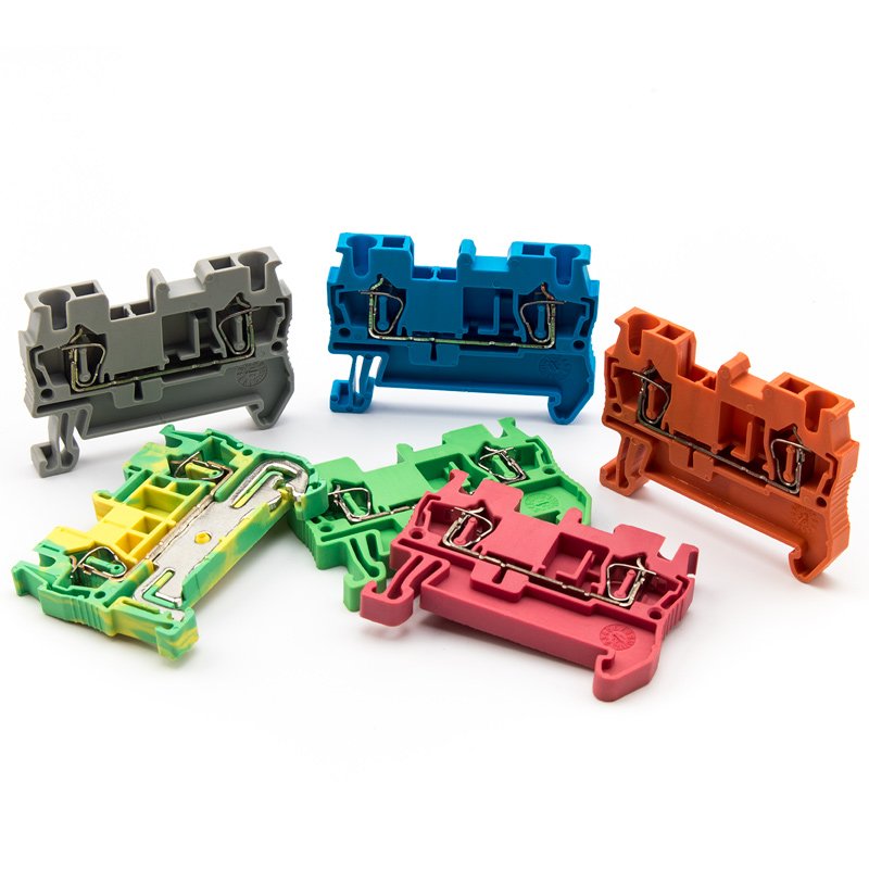 JST 2.5 Blue Din Rail spring connection terminal block ST 2.5 spring type in-line terminal block ST2.5 wire connector