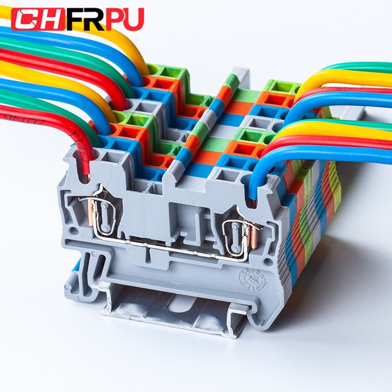 JST 2.5 Blue Din Rail spring connection terminal block ST 2.5 spring type in-line terminal block ST2.5 wire connector