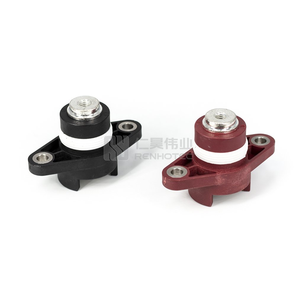 High Current 300A 400 500A Connector Inner Screw Copper Terminal for Battery Pack Red Black Color