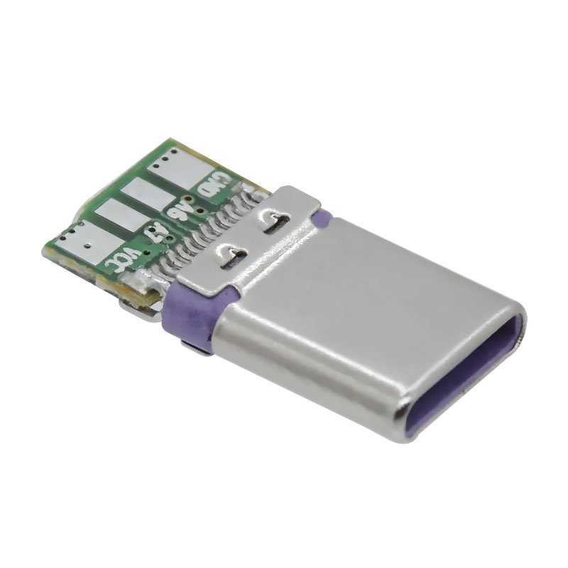USB 3.0 Type C for fast charging 16/24 pin USB C male connector with double 56K resistor 5A high current Type C plug for huawei