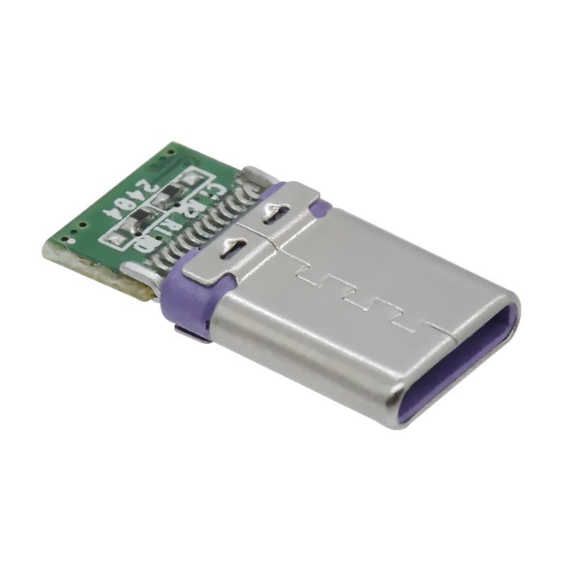 USB 3.0 Type C for fast charging 16/24 pin USB C male connector with double 56K resistor 5A high current Type C plug for huawei