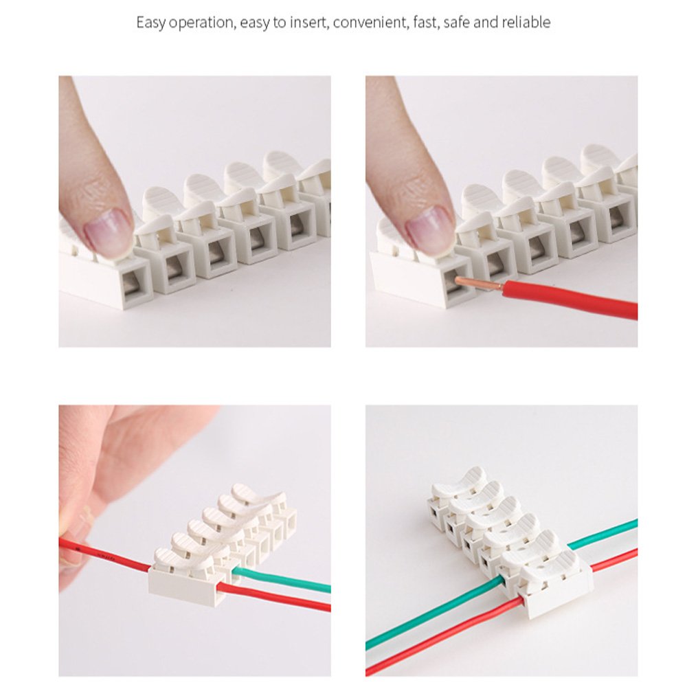 6pin fast connector wire feed through terminal blocks wire to wire connector push in press type lamp terminal 012-6 CH-6