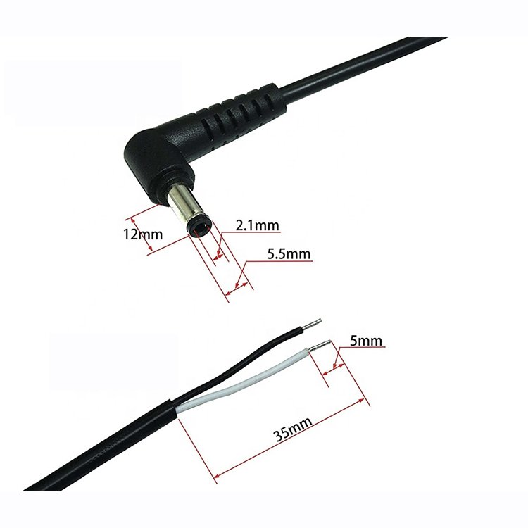 Dc Power Cable 12v 5a Plugs Male Female DC jack connector dc connector with cable