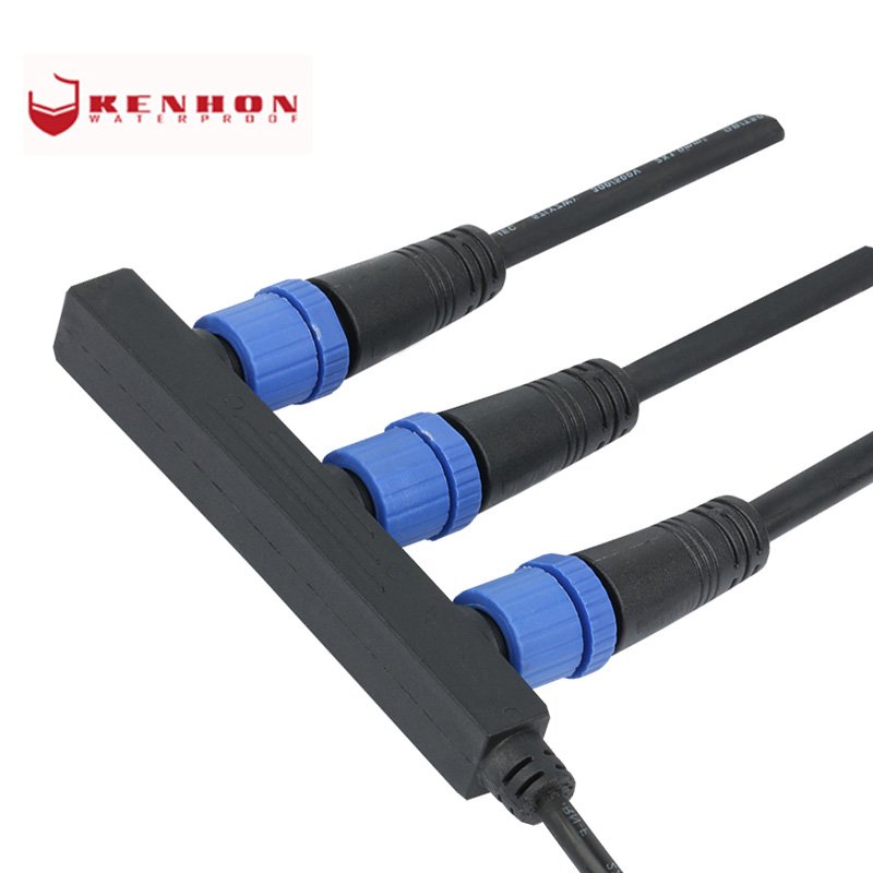 Factory Ip67 IP68 Wire Cable 2 3 4 Way 2 3 4 Pin Waterproof Connector F Type Plug