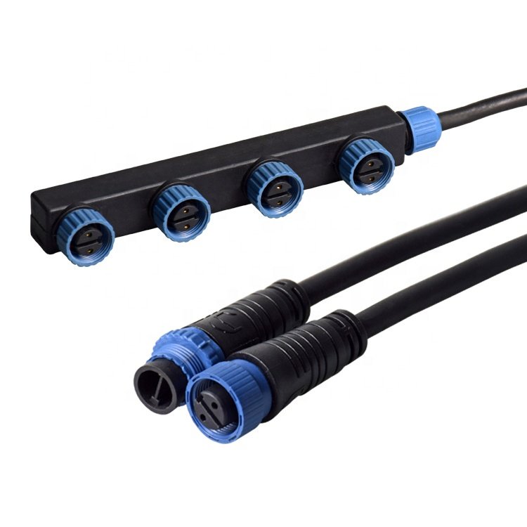 Factory Ip67 IP68 Wire Cable 2 3 4 Way 2 3 4 Pin Waterproof Connector F Type Plug