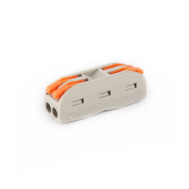 Two-sided AP-2-2 quick connection terminal orange button wire connector Connecting clip butt joint two in and two out