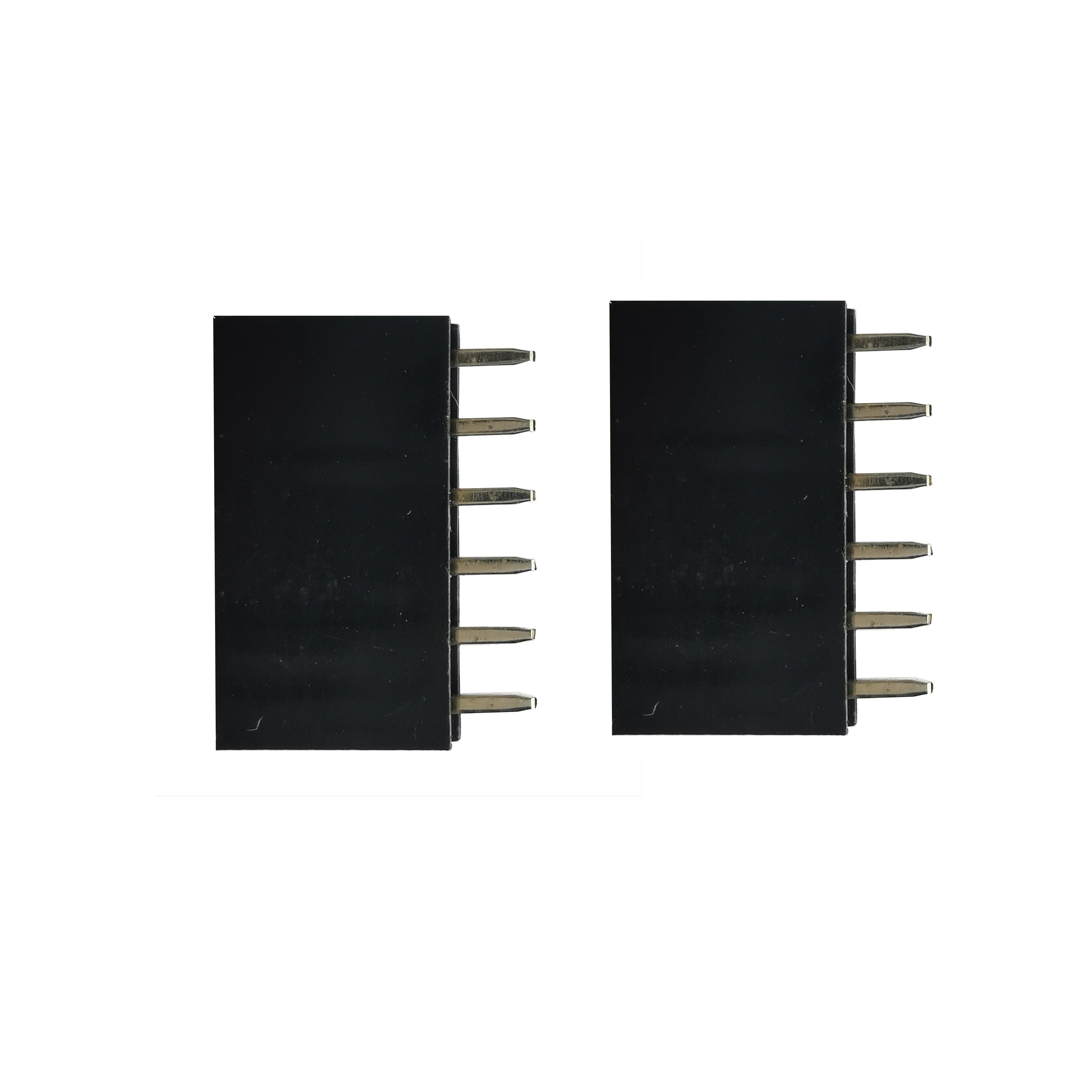 1.0/1.27/2.0/2.54 pitch female male 6 pin header single/double row socket PCB connectors