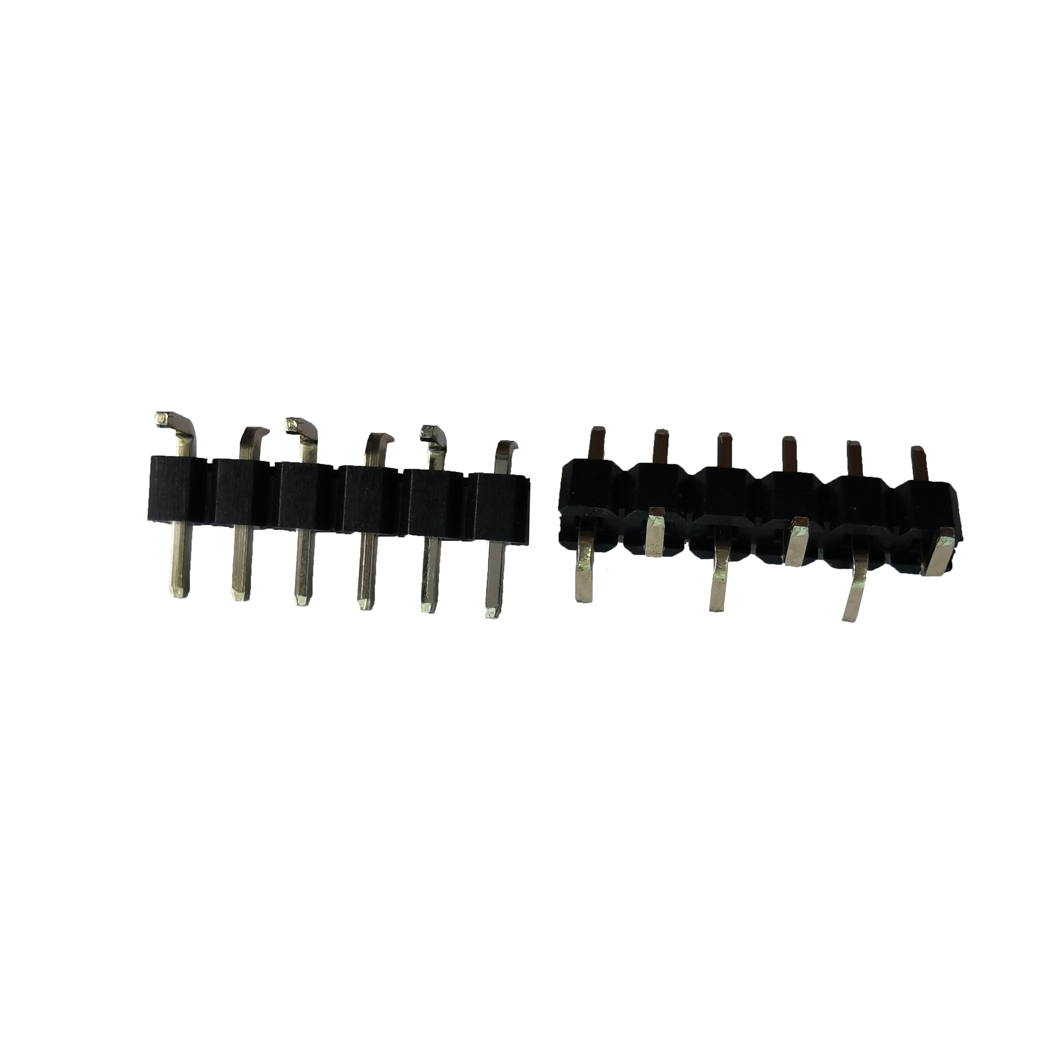 1.0/1.27/2.0/2.54 pitch female male 6 pin header single/double row socket PCB connectors