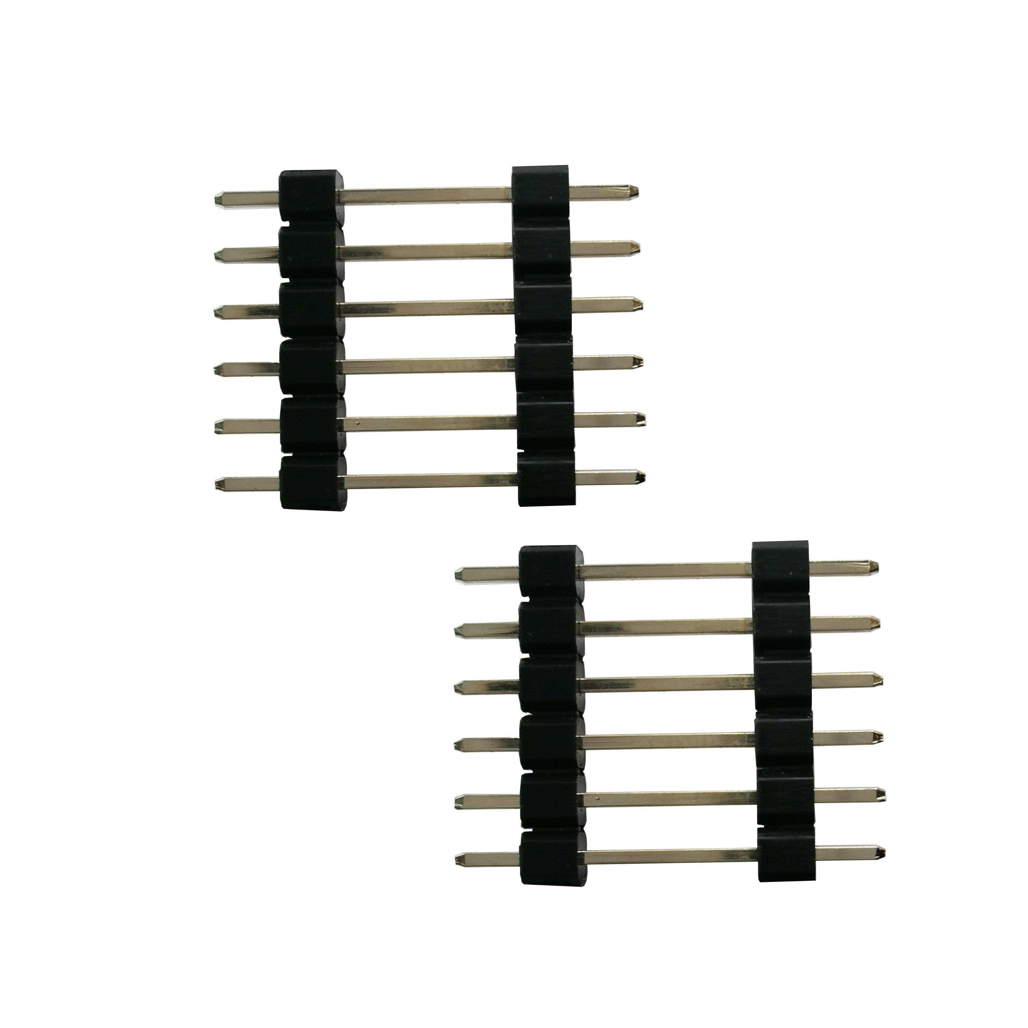 1.0/1.27/2.0/2.54 pitch female male 6 pin header single/double row socket PCB connectors