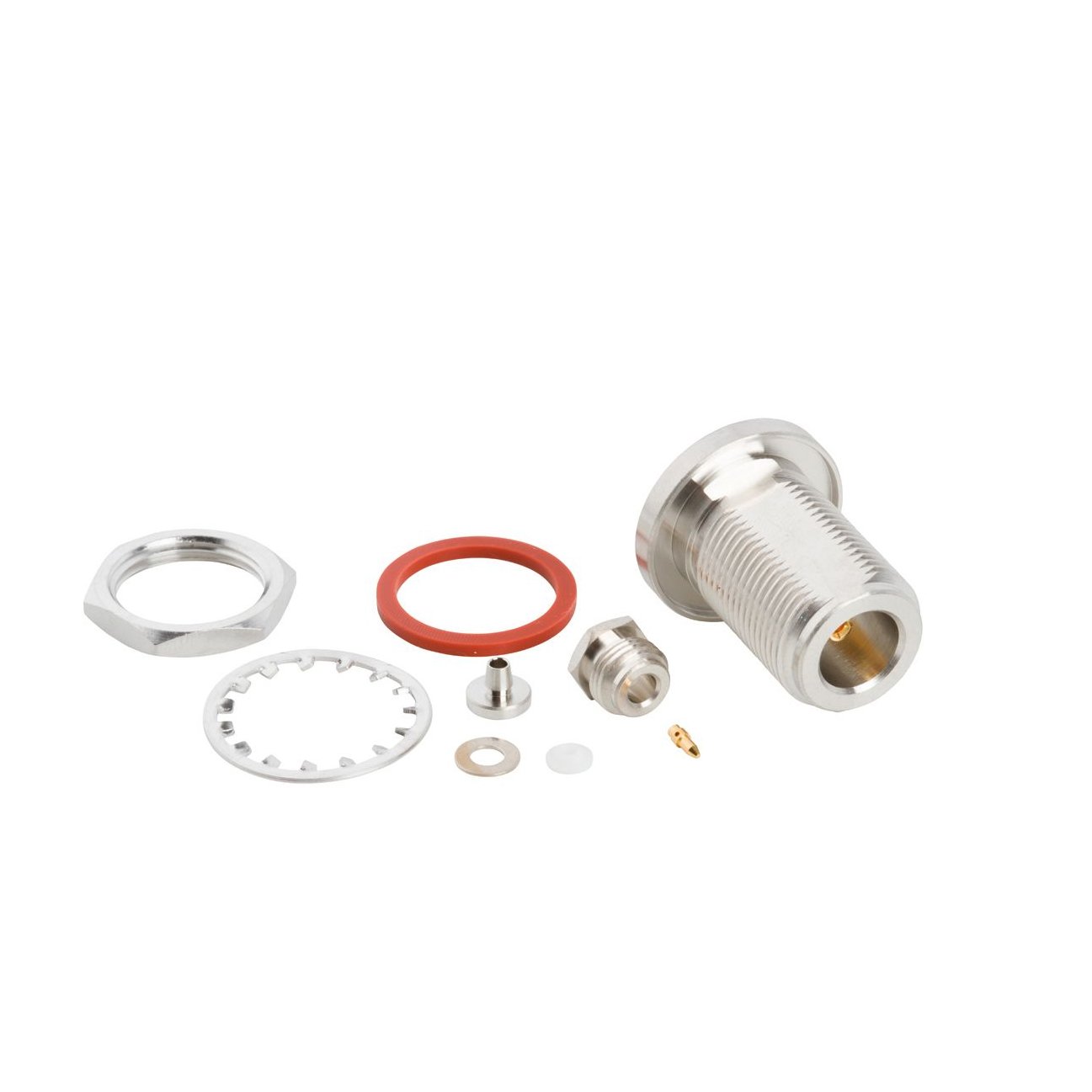 50 Ohm N Jack N Type Female Straight Crimp Connector for RG141 RG142 RG223 RG402 RG58 .141Cable