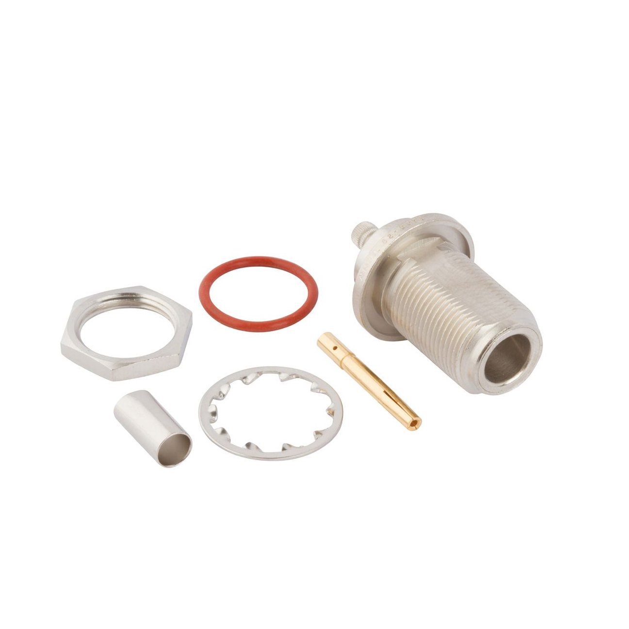 50 Ohm N Jack N Type Female Straight Crimp Connector for RG141 RG142 RG223 RG402 RG58 .141Cable