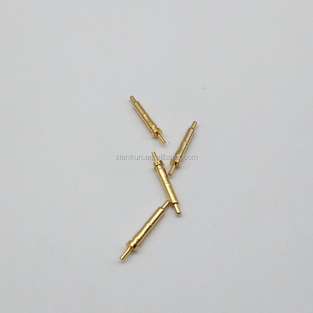 Low impedance battery connector pogo pins