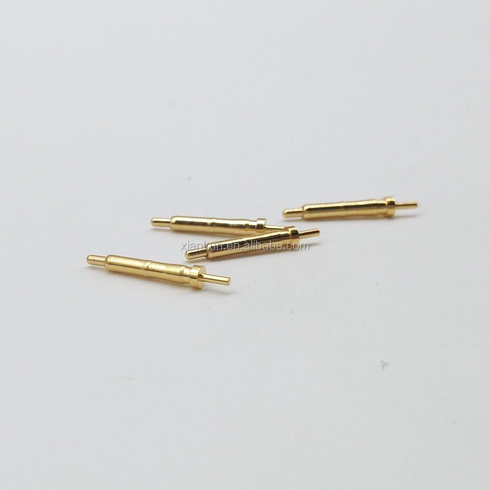 Low impedance battery connector pogo pins