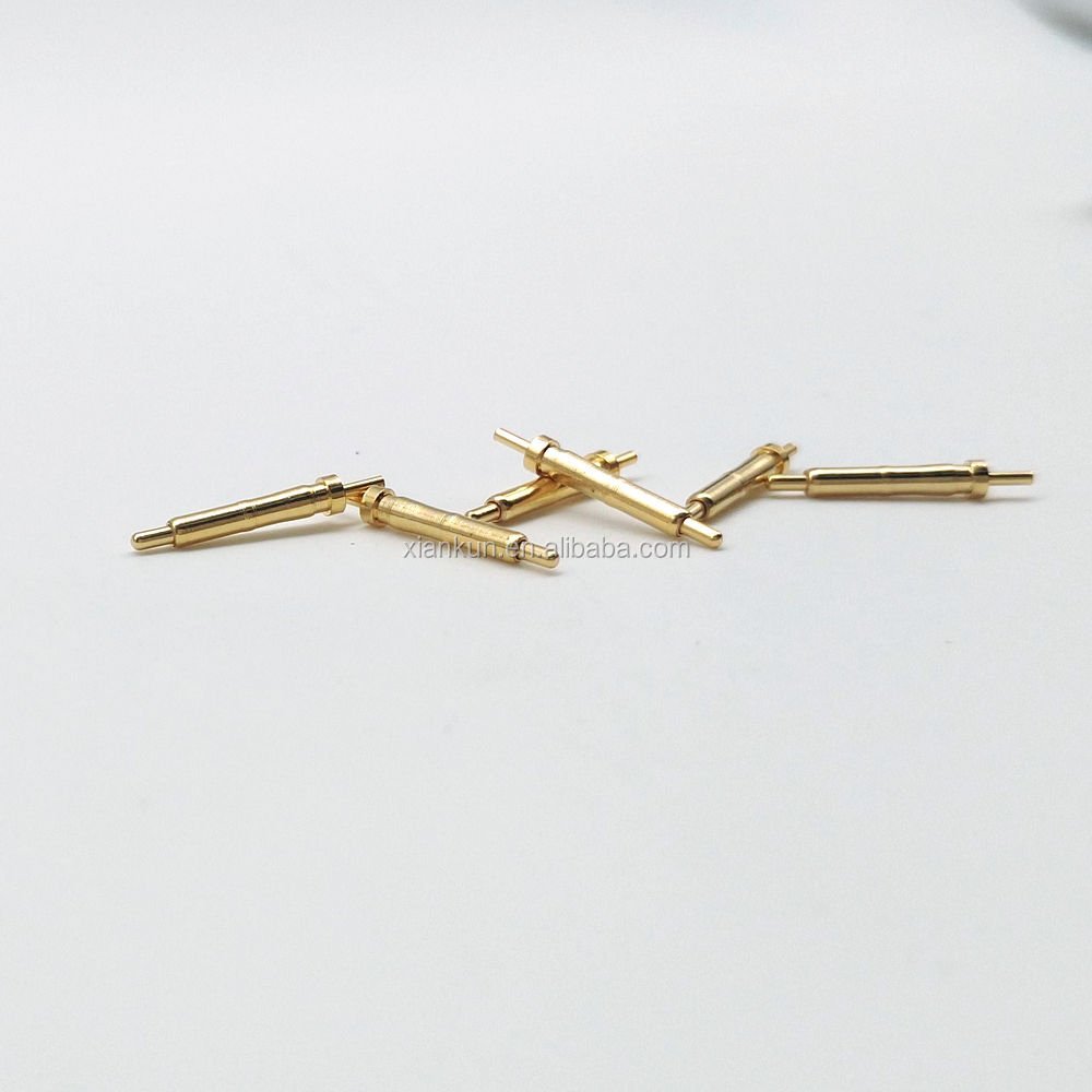 Low impedance battery connector pogo pins