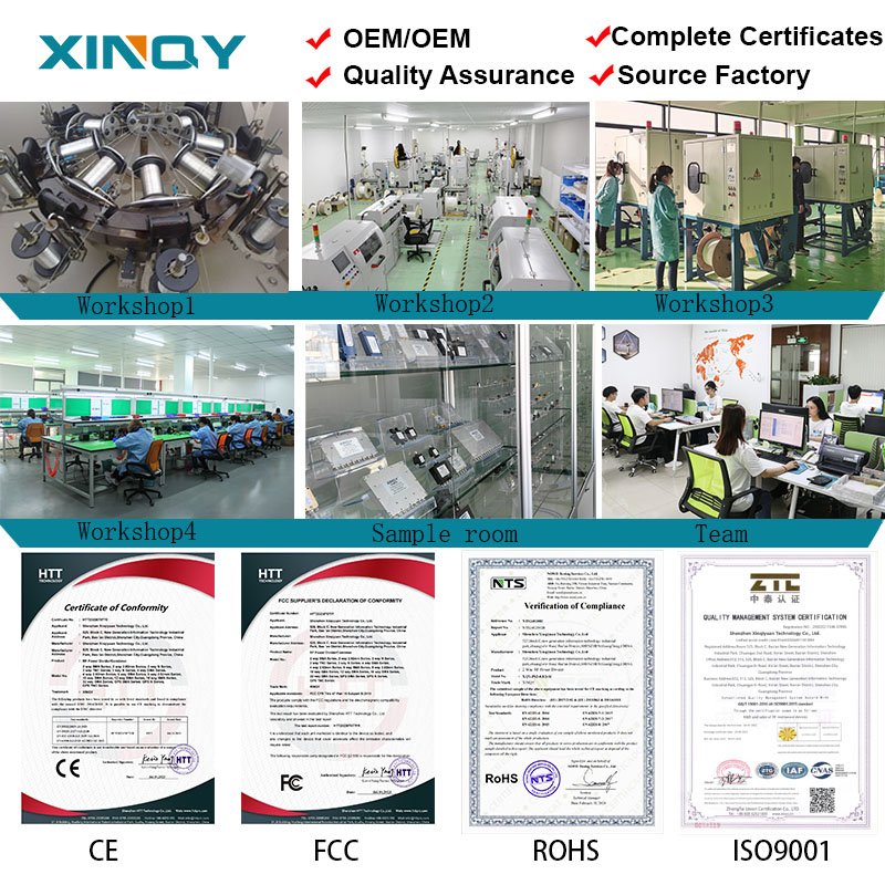 XINQY Media Wall-through SMK 50 Ohm RF Coaxial Connector 4-Hole Flange Fixing