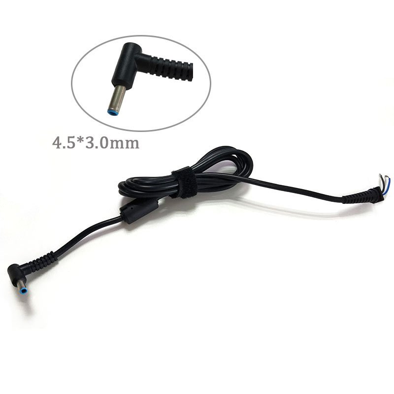 4.5x3.0 DC Power Charger Plug Cable blue Connector with pin for hp Laptop adapter DC connector 4.5*3.0mm cable