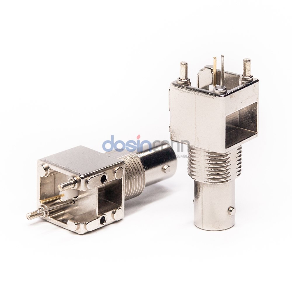 BNC Socket Straight Wall Mount Female Jack BNC PCB Connector for Antennas Broadcast Medical Equipment