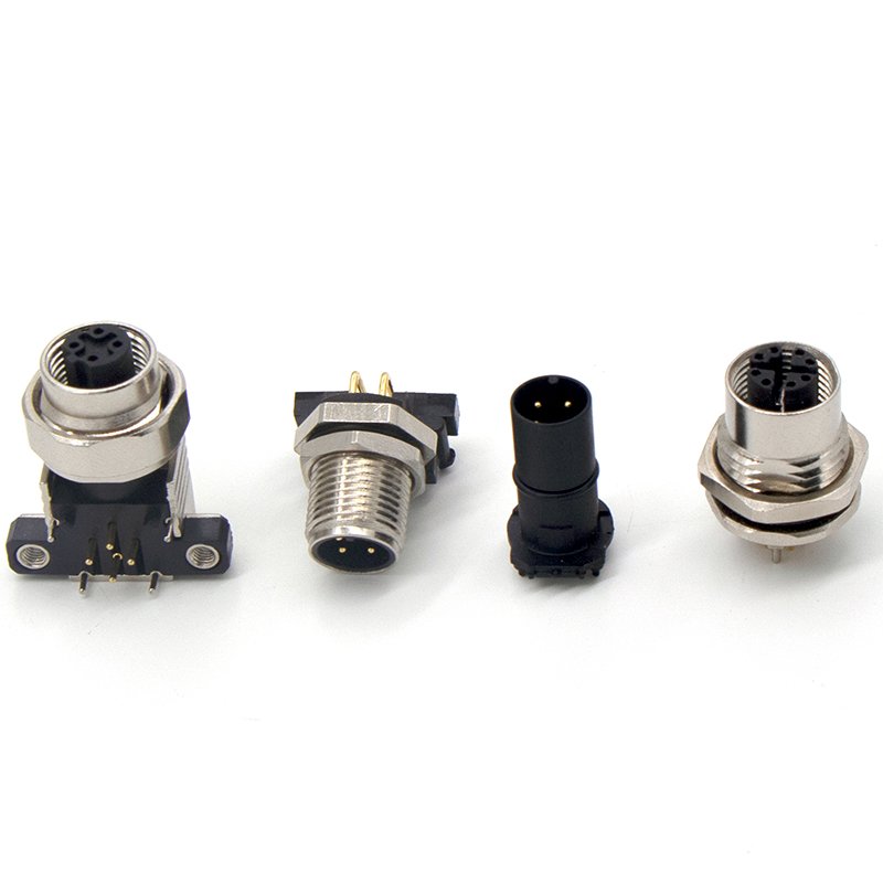 M5 M8 M12 M16 binder connector waterproof circular connector pcb 4 pin 6pin circular waterproof plastic connector