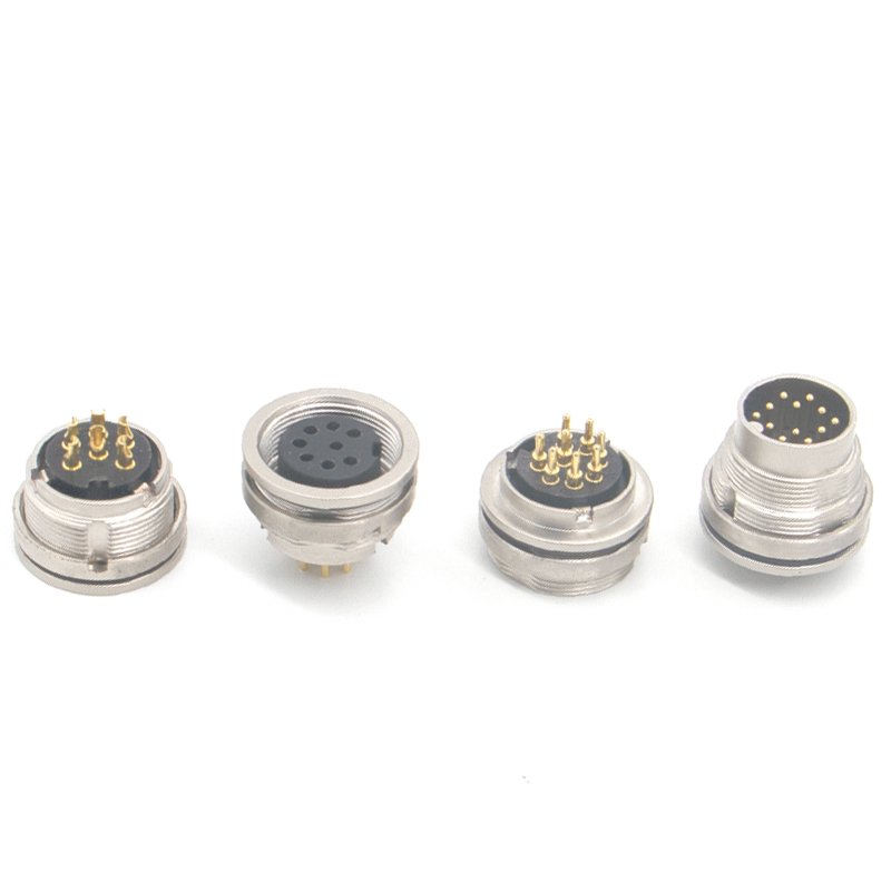 M5 M8 M12 M16 binder connector waterproof circular connector pcb 4 pin 6pin circular waterproof plastic connector